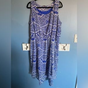 Dex plus knee length dress